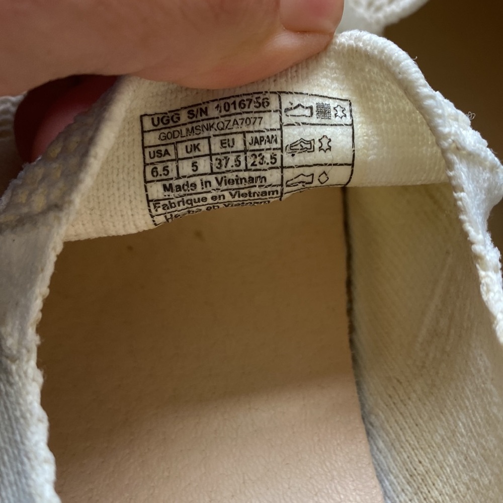 UGG White fabric Slip-On Shoes - Picture 6 of 8